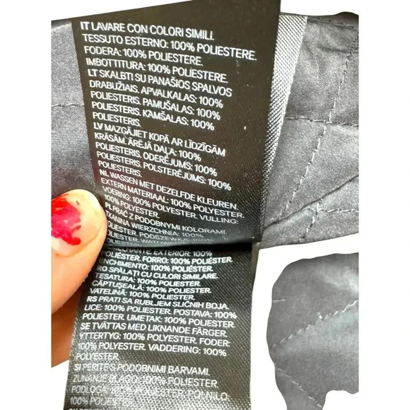 Kangol X H&M Mens Shaket Oversize Shirt Jacket Size XS Charcoal Dark Gray NWOT - Picture 12 of 16